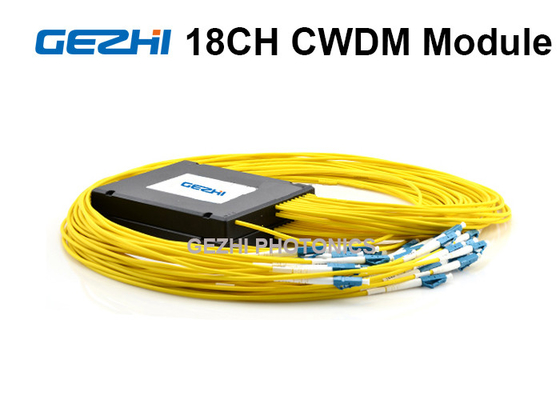 모니터 포트와 18 채널 수동적 CWDM 먹스 역다중화기 파이그테일드 모듈