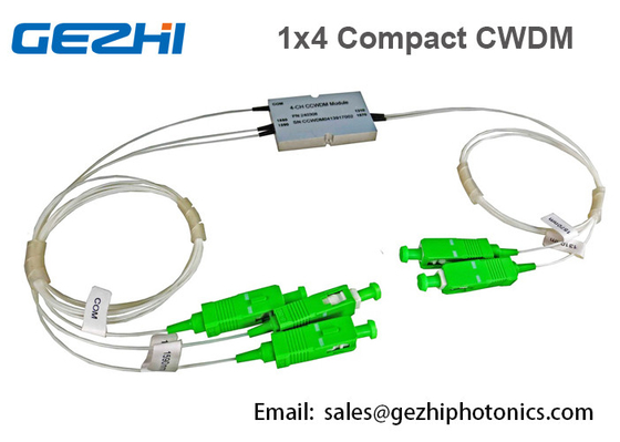 수동형 광 가입자망을 위한 1x4 CH 광학 소형 CWDM 먹스 역다중화기 모듈