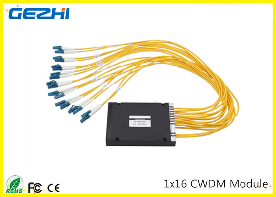 1x16CH CWDM 먹스 역다중화기 모듈 1260년 - 1620nm LC 연결기 다중 파장