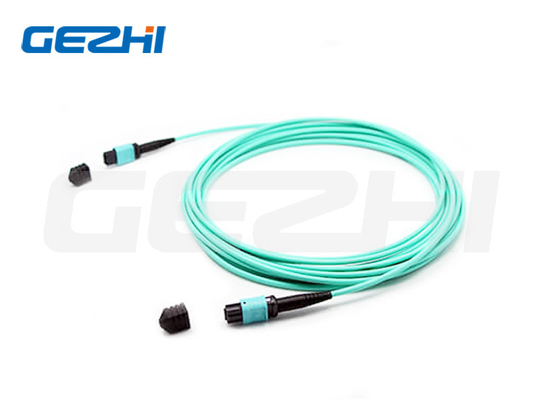 12F MPO (여성) - MPO (여성) 3.0mm LSZH 섬유 패치 케이블 / 트렁크 케이블