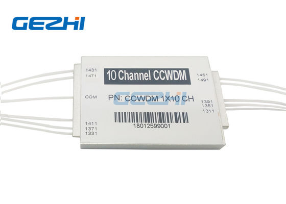 광섬유 부품 1491nm 광학 수동 1x10 채널 컴팩트 CWDM 모듈