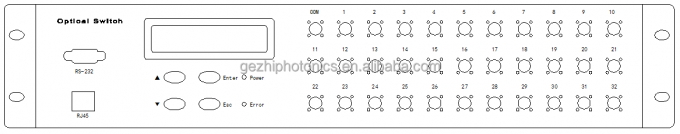 FSW 1x48 광섬유 스위치 19인치 2U 랙마운트 1260~1650nm 싱글 모드 1
