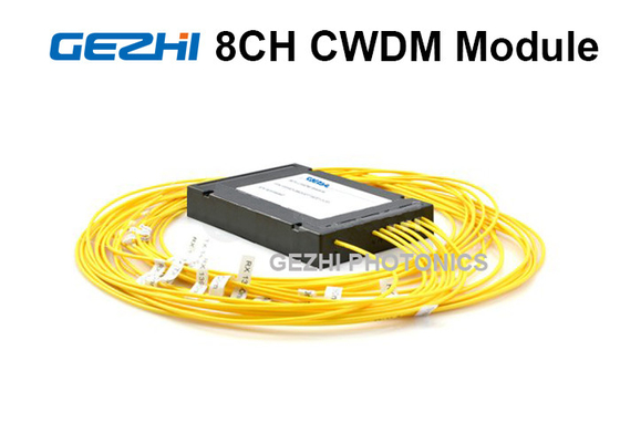 8 채널 단순한 섬유 CWDM 모듈 1270년 - 광섬유 증폭기를 위한 1610nm