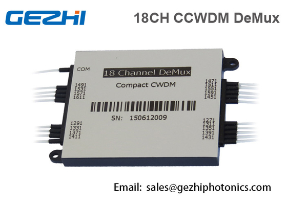 18CH 소형 CWDM 먹스 역다중화기 모듈 광학 수동 다중화기