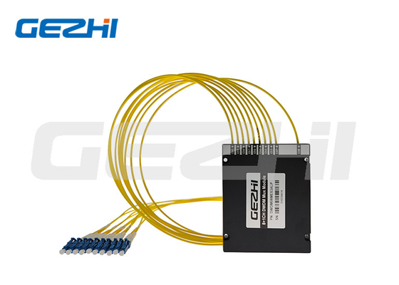 주문 선반 장착 ABS 모듈 DWDM 먹스 역다중화기 8 채널 1310/1490/1550nm CATV PON WDM online manufacture