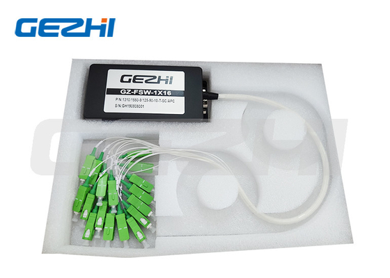 주문 커스터마이징 가능한 파장 광섬유 스위치 1x16 멀티 채널 싱글 모드 멀티모드 online manufacture