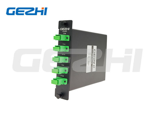주문 GPON XGS-PON을 위한 낮은 삽입 손실 필터 WDM 모듈, 1310/1490nm 파장 온라인 제조