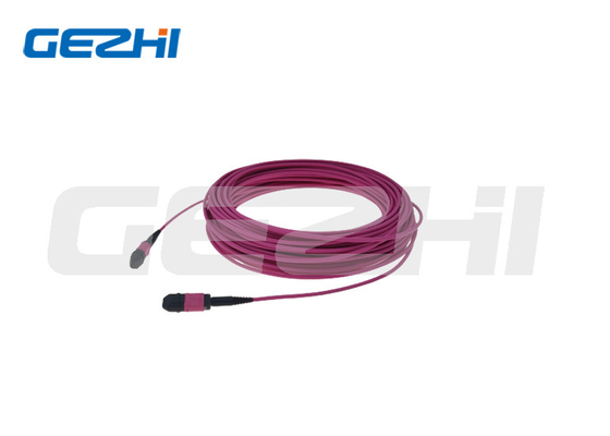 주문 MPO 8 핵심 OM4 다중 모드 패치 캐이블 시리즈 MPO LC 패치 코드 땋아 늘인 머리 online manufacture