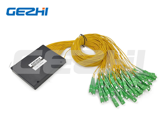 주문 OEM 1x64 G657A1 SC / APC 광섬유 PLC 분배기 ABS 모듈 박스 형상 online manufacture