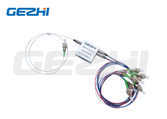주문 단일모드 1xx8t 기계식 광스위치 LC / UPC 연결기 광 스위치 online manufacture