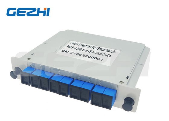 주문 GEPON을 위한 주문 제작된 1x8 카세트 광섬유 분배기 SC UPC 연결기 online manufacture