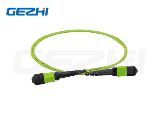 주문 12 핵심 MPO 여성 트렁크 케이블 MM OM5 3.0MM 라임 그린 LSZH 극성 ３등공사 online manufacture