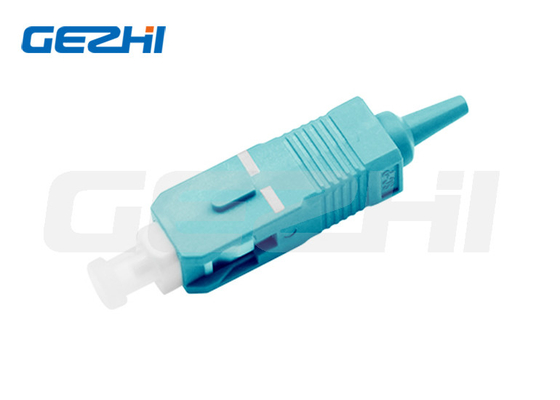 주문 멀티미디어 단일모드 0.9 밀리미터 섬유 광학 커넥터 SC UPC APC OM3 2.0 3.0 청록색 online manufacture