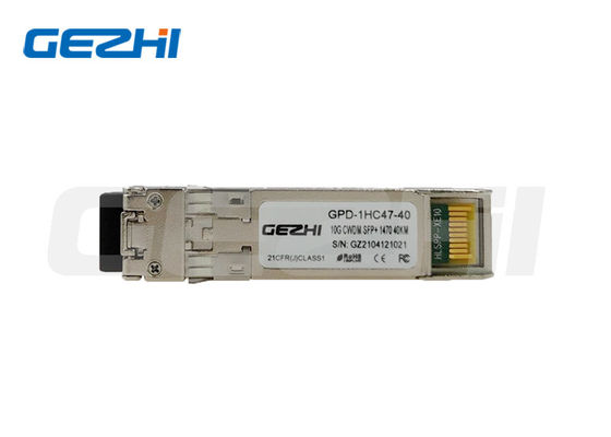 주문 10G 데이터 레이트 CWDM 1490nm 40KM 기가비트 이더넷 스위치용 SFP+ 트랜시버 모듈 온라인 제조