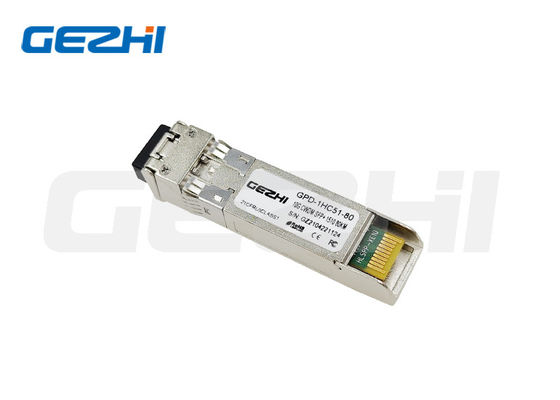 주문 10Gbps CWDM SFP+ 광 수신기 모듈, 80km 범위와 1490nm 파장 온라인 제조