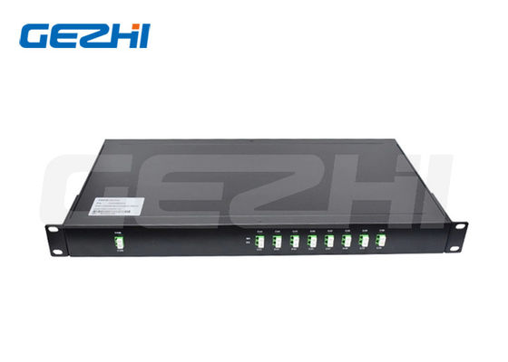 주문 8채널 DWDM Mux Demux 1U 19' 랙 LC/APC 커넥터 밀도 파장 분할 멀티플렉서 온라인 제조