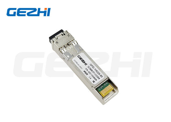 주문 10G SFP+ 광 수신기, 80km 전송 거리 디지털 진단 모니터링 및 이더넷 네트워크에 대한 10Gbps 데이터 속도 온라인 제조