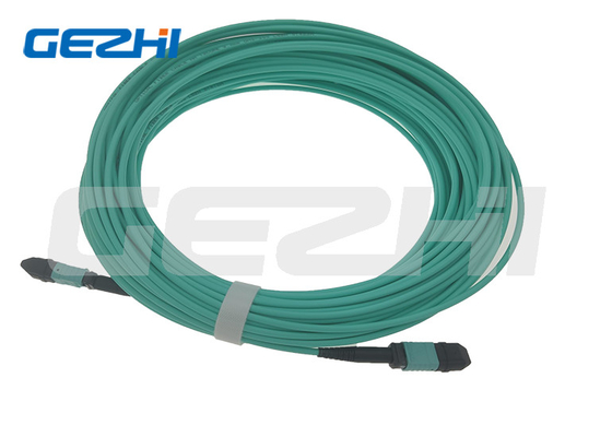 주문 MPO OM3 MTP/MPO 12 스트랜드 멀티모드 광섬유 케이블 패치 코드 online manufacture