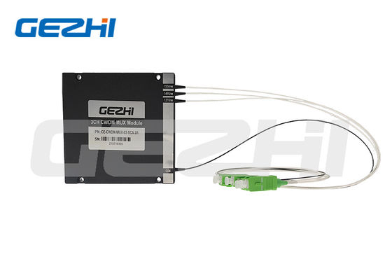 주문 1270-1610nm 파장 범위의 5G 백본 네트워크용 3CH MUX DEMUX 광학 CWDM 모듈 온라인 제조