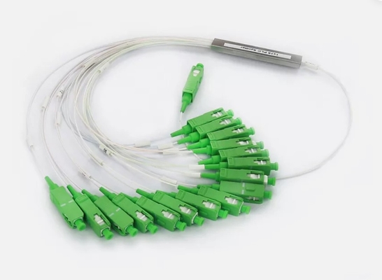 주문 1x2 PLC SC/APC 광섬유 스플리터 FTTH SM 0.9mm G657A1 1m 광섬유 PLC 스플리터 online manufacture