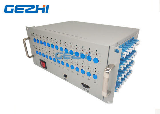 주문 랙마운트 Pieaces 28의 2x4 Opto 기계적인 스위치 4U는 이중으로 합니다 online manufacture