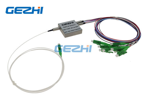 주문 1650nm 기계적인 비 걸쇠를 건 1x8 섬유 광학 스위치 online manufacture