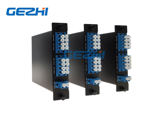 8CH CWDM 광 섬유용 모듈 낮은 IL 고분리 두 부분으로 된 섬유