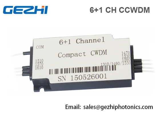 소형 CWDM 6 + 1CH CWDM 먹스 역다중화기 섬유 광다중화기 모듈
