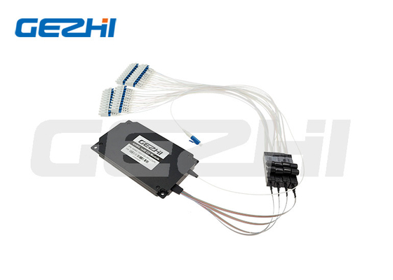 장거리 DWDM 네트워크 높은 안정성 1x48 채널 100GHz 무열 AWG DWDM Mux Demux 모듈 평면 또는 가우스형