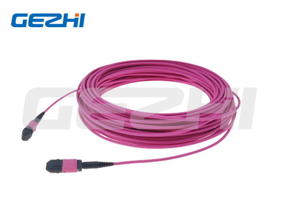 MPO OM4 패치 케이블 길이가 일 수 있는 FTTH 제품 다중 방식은 삽입 손실을 특화했습니다
