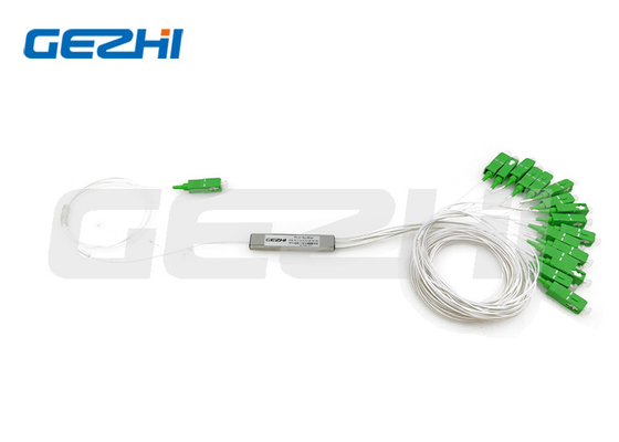 SC APC 연결기와 PON FTTH 네트워크 광섬유 작은 PLC 분배기 1*16