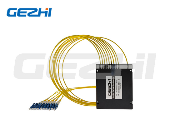 두배 섬유 DWDM과 8CH DWDM  모듈 2In1 랙은 패시브 필터 1x8 채널 네트워크를 먹싱합니다
