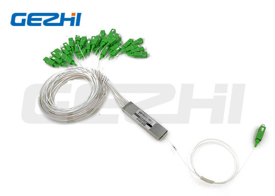 SC APC 1x32 광학 PLC 스플리터 철강 튜브 타입 FTTH 용 G657A1 섬유