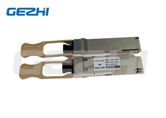 100gbase Qsfp28-100g 모듈은 Lc Mmf 송수신기 100g Cfp/cfp2/cfp4 Sr4 850nm 100m을 이중화합니다