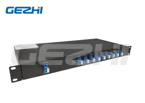 1U 체시 랙마운트 1470-1610nm 파이버 멀티플렉서 8ch CWDM Mux/Demux LC/UPC SMF-28e 또는 PON CATV 시스템에 맞춤형