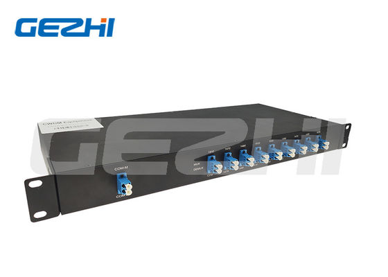 8ch CWDM Mux Demux 1U 랙마운트 광섬유 멀티플렉서 1470-1610nm (PON CATV 시스템용)