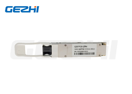 고 호환성 100G QSFP28 ZR 1310nm 80Km 광 수신기 모듈