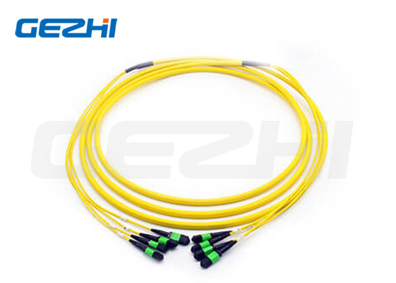 48F MPO (여성) - MPO (여성) 3.0mm LSZH 광섬유 패치 케이블 / 트렁크 케이블