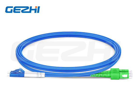 Lc Upc To Sc Apc 듀플렉스 OS2 싱글 모드 파이버 패치 케이블 실내 장갑 Lszh 3.0mm