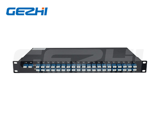 1U 랙 마운트 Dwdm Mux Demux 모듈 40CH AAWG 싱글 / 듀얼 파이버 LC / UPC 커넥터
