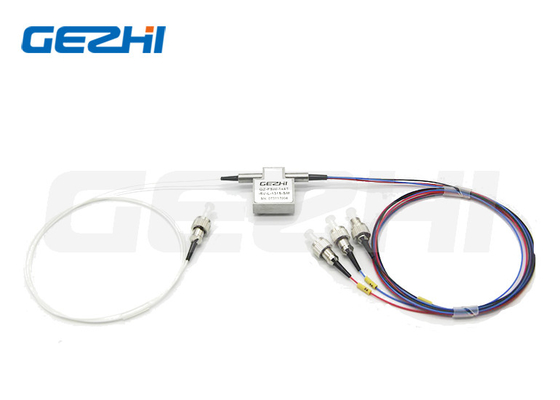 FC/APC를 장착한 5V 850nm Multimode1x3 T형 기계 광 스위치