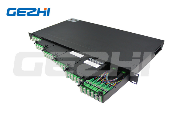144 코어 1U 랙 마운트 MPO-LC/APC 단일 모드 광섬유 ODF 광섬유 유통 프레임