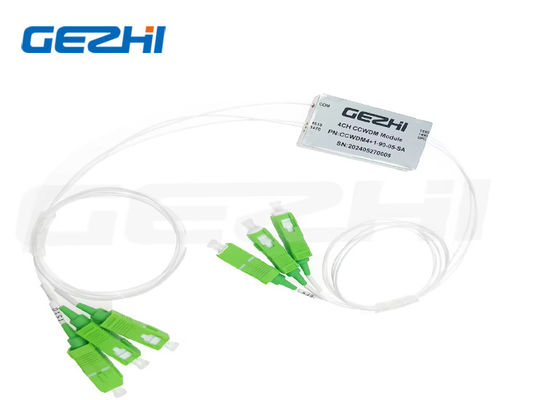 SC/APC 커넥터 및 0.9mm 루즈 튜브 컴팩트 CWDM을 갖춘 광학 WDM CCWDM 모듈 4+1CH