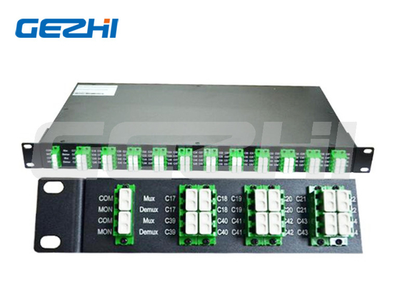 40 채널 LC/APC 100GHz 듀플렉스 아테르믹 AWG DWDM 모듈 GEZHI-DWDM - MUX/DEMUX
