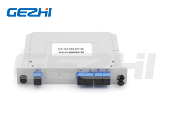 SC/UPC 1*4 입력형 광섬유 PLC 스플리터 작동 파장 범위 1260~1650 회귀 손실 55