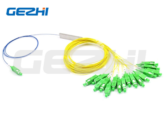 60x12x4mm PLC 광섬유 스플리터 G657A2 1x16 광섬유 스플리터