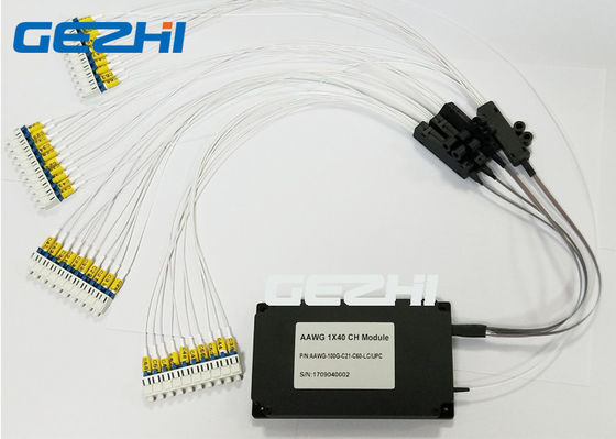 100GHz C60 1x40 CH AAWG 단위 DWDM Mux Demux