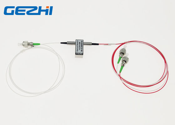 3V FC APC 1260nm 넓은 파장 1x2 섬유 광학 스위치