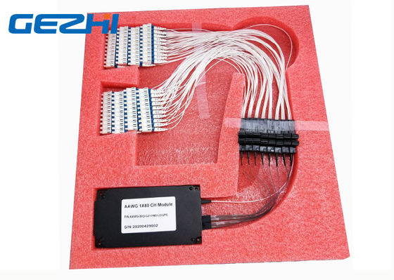 50GHz Gaussion 1x80CH AAWG Mux Demux 단위