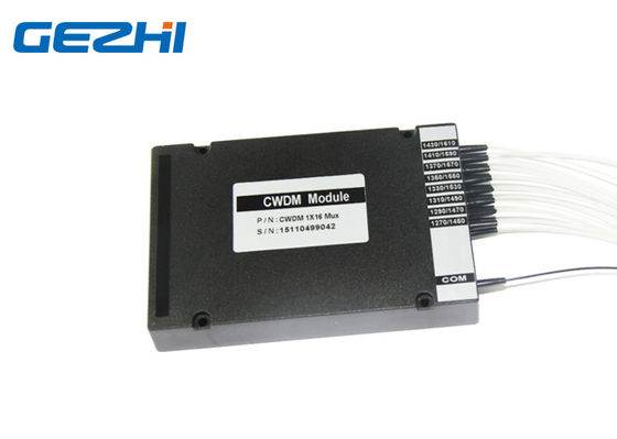 1610nm 1x16는 섬유 수동태 16 수로 CWDM 쪼개는 도구를 골라냅니다